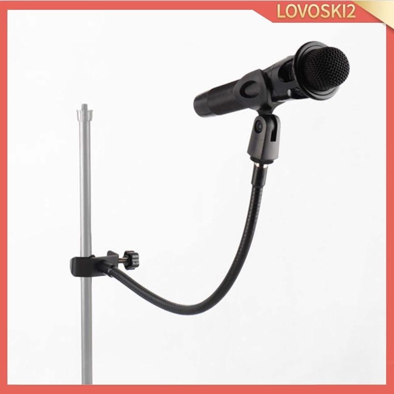 [Lovoski2] Arm Stand, Adjustable Universal Gooseneck Desktop Mic Stand,Mic Clip ,Upgraded Heavy Duty