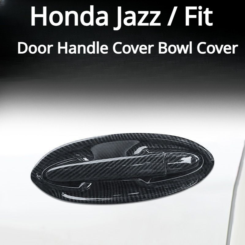 Honda Jazz / Fit 2014 - 2021 ฝาครอบมือจับประตูดีไซน ์ คาร ์ บอนไฟเบอร ์