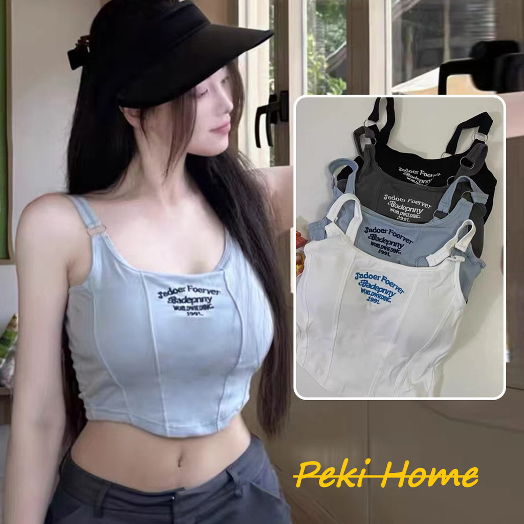 เสื้อกล้ามมีบรา ทรงสวย มีซับประดุจ สวมใส่สบาย เหมาะสำหรับใส่ในหรือนอก