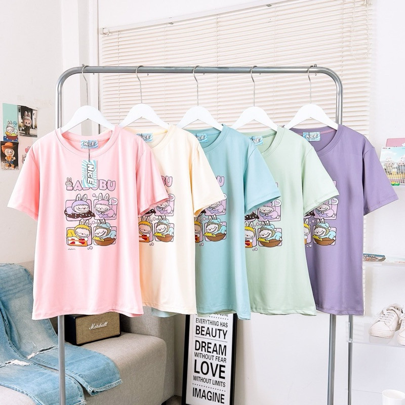 🔥พร้อมส่ง&COD🔥RINA STUDIO เสื้อยืด freesize Labubu #ลาบูบู้