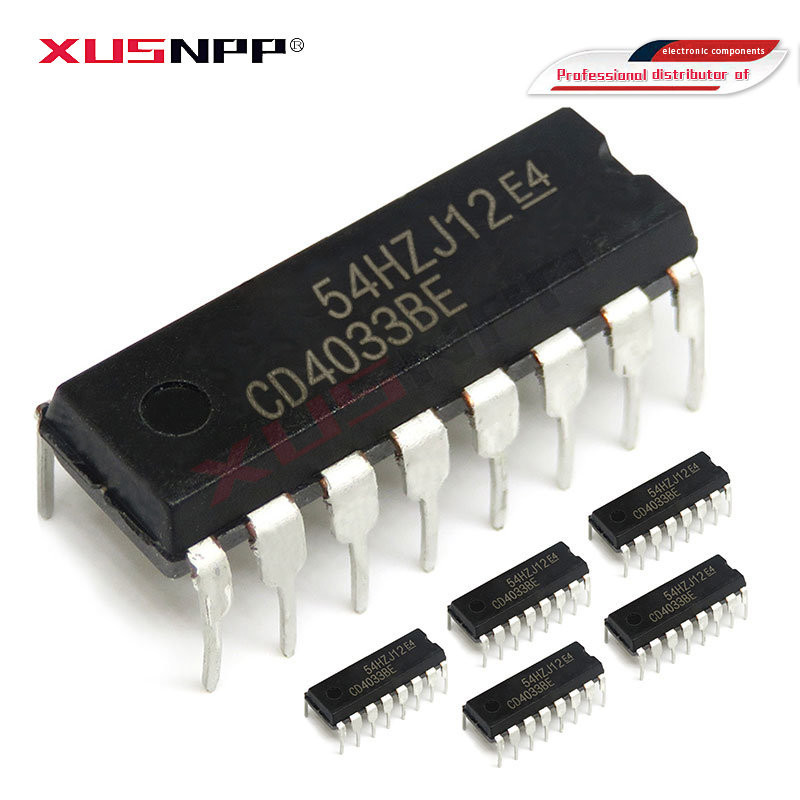 10pcs CD4033BE DIP-16 CD4033 DIP 4033BE HEF4033BP DIP16 HCF4033BE HCF4033 4033 ส่วนประกอบอิเล็กทรอนิ