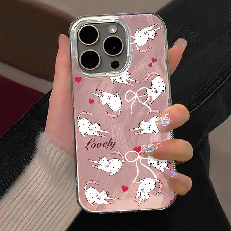 การ์ตูน Lazy Cat สําหรับ Apple 15 Promax เคสโทรศัพท์ IPhone 14 ใหม่ 12 รวมทุกอย่าง 11 ผ้าพันคอขนนก 8Plus Shock Proof 13 Promax Anti Drop Xsmax ซิลิโคน XR/X
