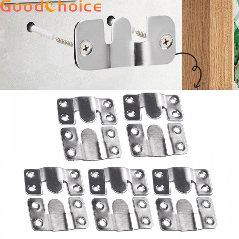 【Good】Cold Rolled Steel Picture Frame Keyhole Hangers Pack of 10 for Easy Installation
