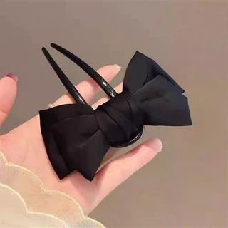 2024 โบว์ผ้า U-Shaped Hairpin Coil Hairpin
