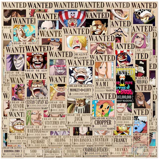 ❉ สติ๊กเกอร์ One Piece Wanted Series 02 ❉ 50 ชิ้น/เซ็ต DIY แฟชั่นสติ๊กเกอร์ Doodle กันน้ํา