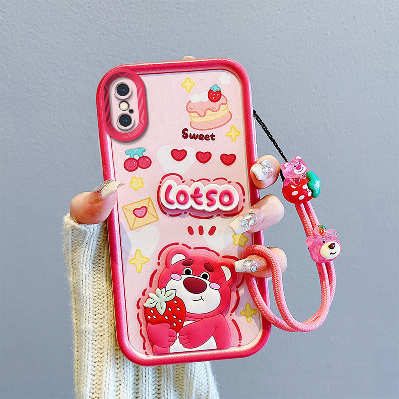 เคส iphone xs max การ์ตูน 3D สติกเกอร์เคสโทรศัพท์สําหรับ iphone xs กรณี  กรณี