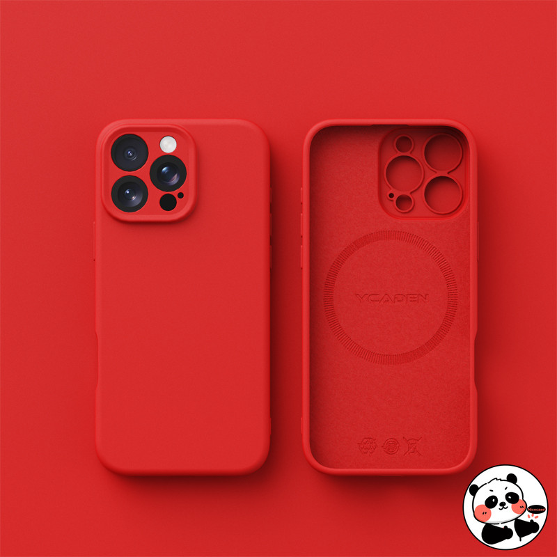 Magnetic Liquid Silicon สําหรับ iQOO Z9 Turbo Neo 10 9 Neo10 Neo9 Pro 5G 4G Plush ซับในน่ารักสีทึบนุ่มกันกระแทก Anti-fall เคสโทรศัพท์