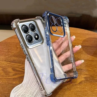 เคส Xiaomi 14T Pro,Xiaomi14 Pro เคสโทรศัพท์โปร่งใสป้องกันการตกสี่มุม SJDK