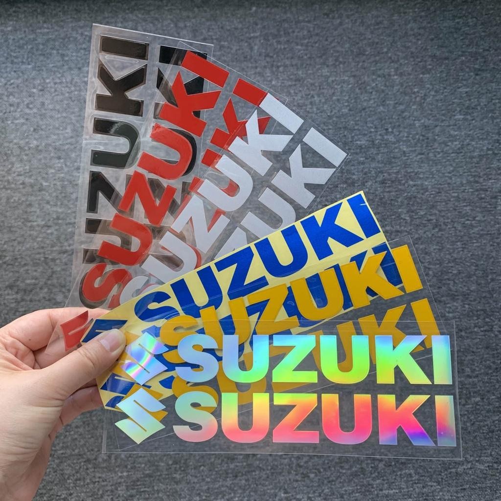 Suzuki สติกเกอร์สะท้อนแสงกระจกรถจักรยานยนต์ตกแต่งโลโก้รูปลอกสําหรับ Suzuki Gixxer SF 250/GSX-S 150 7