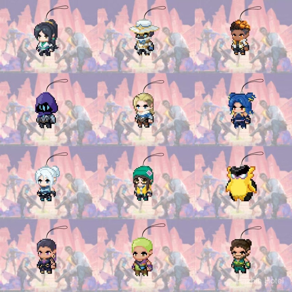 พร้อมส่ง พวงกุญแจ VALORANT อะคริลิค สไตล์เดียวกัน อุปกรณ์เสริม จี้ส่วนบุคคล ที่แขวนสองด้าน VALORANT Yoru Astra Skye Killjoy จี้ขนาดเล็ก