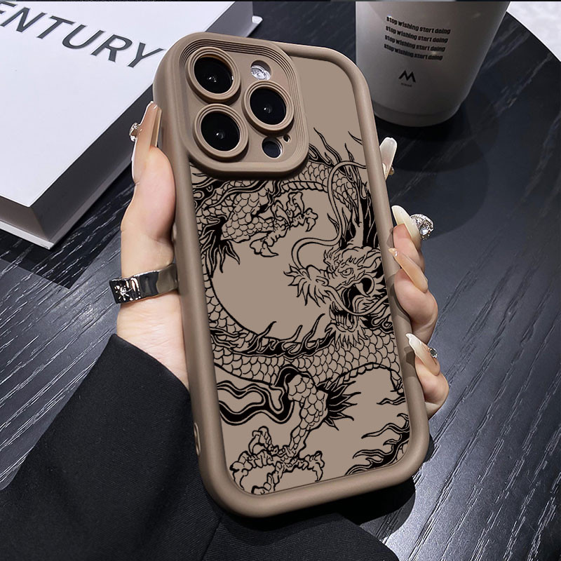 เคสโทรศัพท์สําหรับ Tecno Spark Go 1 2025 2024 2023 1S Spark 6 Go 2020 2022 8C Spark 9 Luxury Dragon 