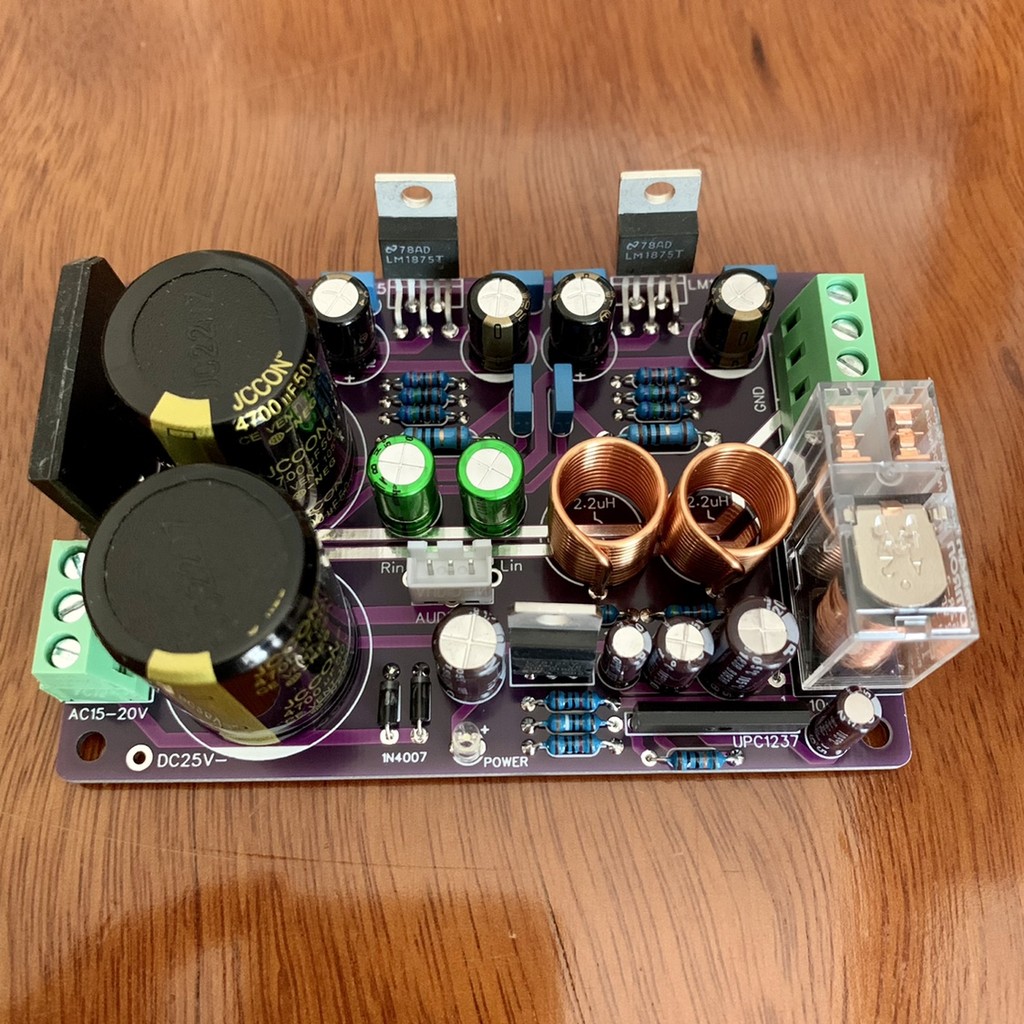 Gc รุ่น LM1875 บอร์ดขยายเสียง Hi-Fi DIY Kit - ระบบสเตอริโอ Audiophile 2.0 Channel คุณภาพวอร์มตัน