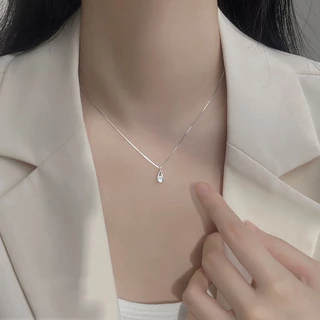 สร้อยคอจี้หยดน้ำ เครื่องประดับแฟชั่นผู้หญิง พร้อมส่ง
