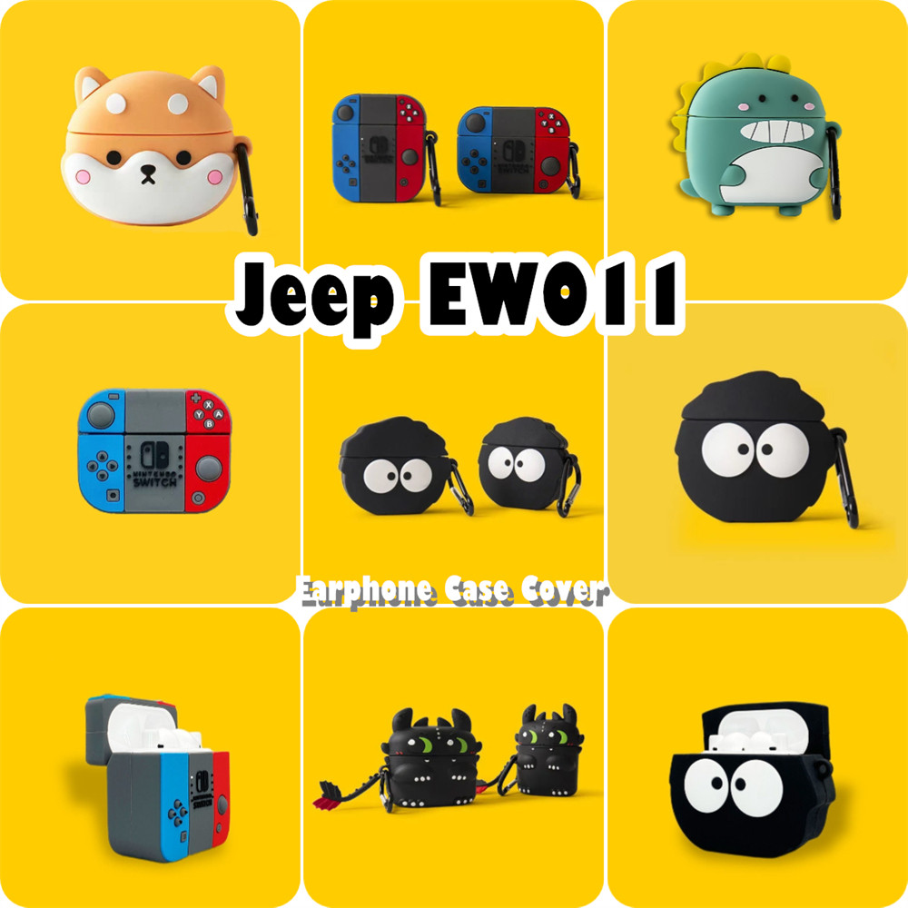 READY STOCK!นําไปใช้กับ Jeep EW011 เคส Case เคสหูฟัง การ์ตูนน่ารัก ซิลิโคนนุ่ม เคส เคสหูฟัง