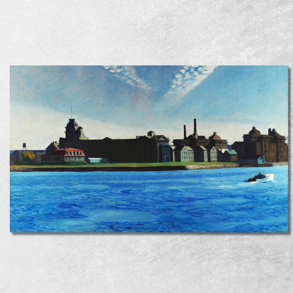 Blackwell'S Island Edward Hopper, eho3 ภาพพิมพ์บนผ้าใบแคนวาส