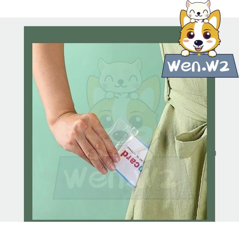 wen.W2 เสื้อกันฝนใช้แล้วทิ้งพลาสติกผูกเชือกรองเท้าสูง