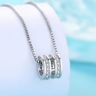 Danna Jewelry สร้อยสร้อยคอเบลล่า, เครื่องประดับดาน่า, dn0008, พร้อมกล่องเครื่องประดับ, เขียนใบเสร็จจี้เงินแท้ Ls necklace jewelryสร้อยคอสร้อยคอ สร้อยแฟชั่น สร้อยgift box ของขวัญbirthday gift