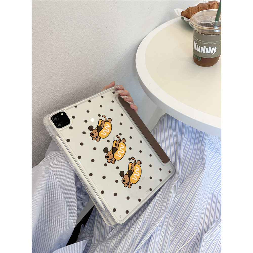ใหม่สีน้ําตาลการ์ตูน Polka Dot Dachshund พิมพ์  เคสไอแพด air4 เคส ipad gen9 เคส ipad case ipad gen 10 case ipad air5  case ipad air 6 ปากกา iPad iPad 10th Generation แท็บเล็ตป้องกันกรณี Air6 ช่องเสียบปากกา MINI7 Shock-proof 10.9 Flip case iPad Simple ราคา ถูกที่สุด ดีลบีเคเค แกลเลอรีภาพที่ 2