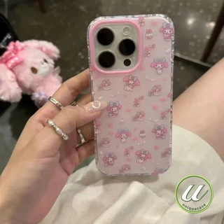 แมวเหมียวน่ารักเมโลดี้สีชมพูกราฟิติเคส Samsung A05 A24 A50 A53 A25 A23 A05s A25 A15 A32 A34 A13 A02s A03 A54 A14 A12