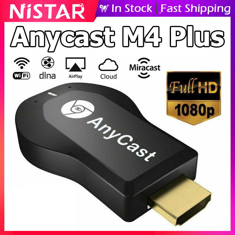 Nistar Anycast M4 Plus 1080P HDMI Wireless WiFi Display Dongle Adapter เหมาะสําหรับ Miracast/DLNA/Ai