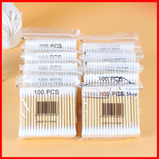 Cotton buds สะอาดปลอดภัย คอตตอนบัด สำลีปั่นหูด้ามไม้ สะอาดปล…
