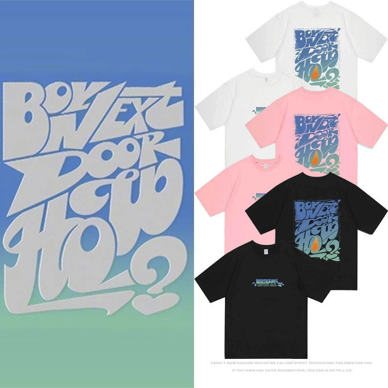 Hot เสื้อยืด BOYNEXTDOOR ผ้าคอตตอน  ลายสวย ผ้าดี สวมใส่สบาย เสื้อยืด unisex SIZE S-5XL #BND040