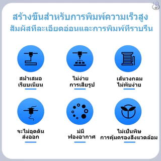 PETG Filament 3D Printer เส้นพลาสติก Filament 1.75mm 1kg ไร้กลิ่น ปริ้นง่ายกว่า High Quality