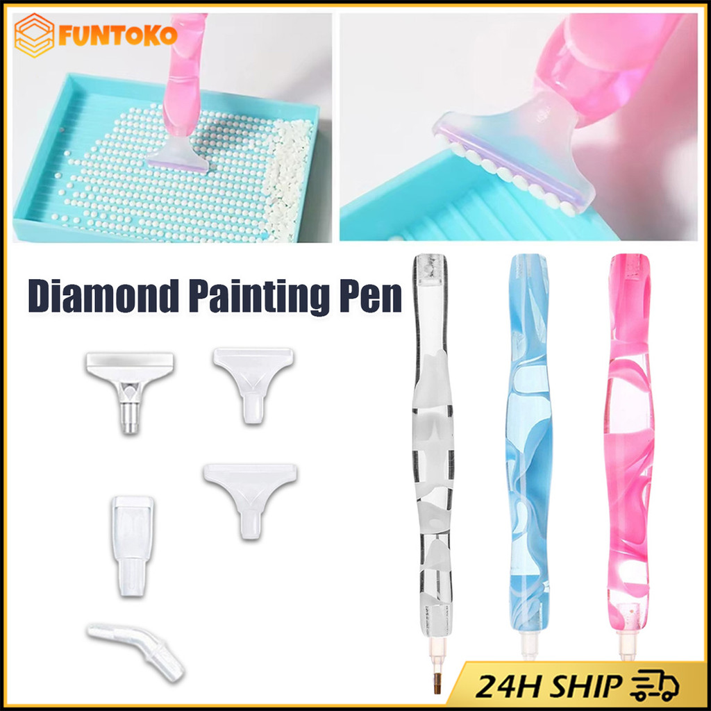 สินค้ามีคุณภาพ 15.5ซม.ปากกาติดเพชร Diamond Painting Pen Toolkit ปากกาปักครอสติช
