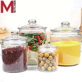 M KITCHEN โหลแก้ว ขวดโหล ขวดแก้ว โหลแก้วสูญญากาศ ขวดโหลแก้ว ขวดโหลมีฝาปิด โหลสูญญากาศ SY