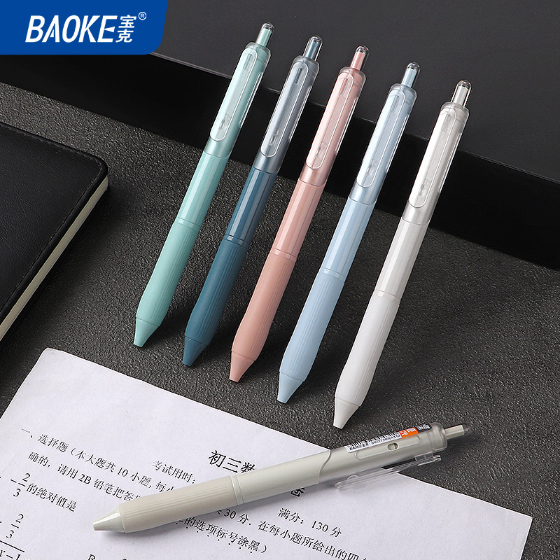 BAOKE สินค้าใหม่ หมึกเยอะ!! เขียนลื่น คุ้มมากขอบอก ปากกาลูกลื่น เครื่องเขียน ปากกาเจล
