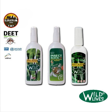 WILD LIVES INSECT BLOCK  สเปร์ยกันยุง คุ้น ทาก แมลง ขนาด 50 ml.