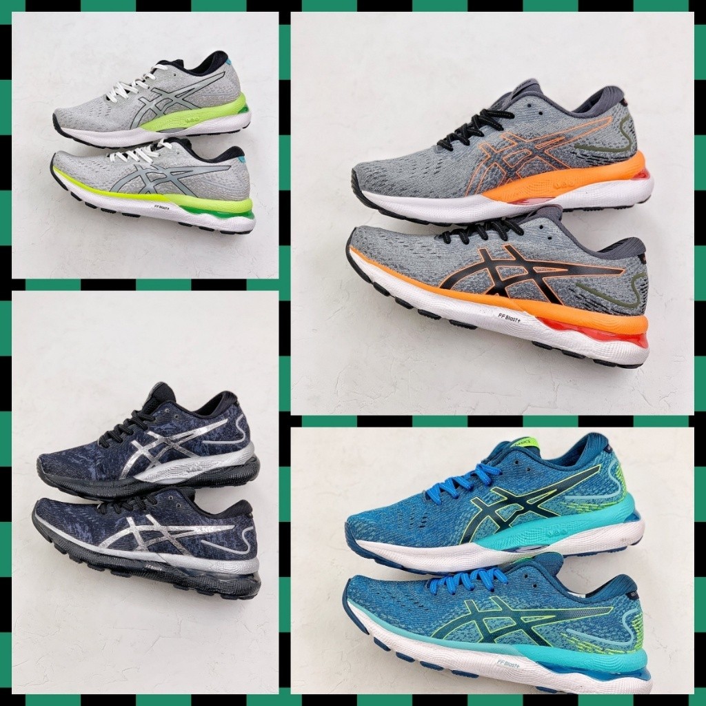 Asics Gel-Nimbus 24 ผู้ชายผู้หญิงรองเท้าวิ่งรองเท้ากีฬากันกระแทกกันลื่นทนต่อการสึกหรอแฟชั่นทุกการแข่