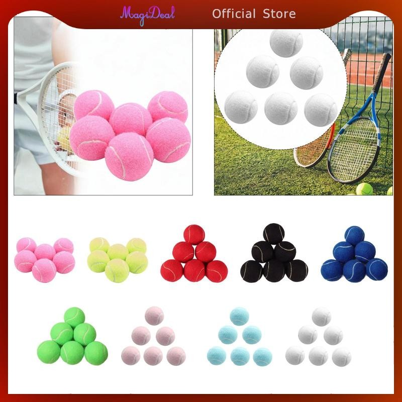 Magideal 6x ลูกเทนนิส ลูกบอลเล่น ลูกบอลฝึกซ้อม ทนต่อการสึกหรอ สําหรับเกม