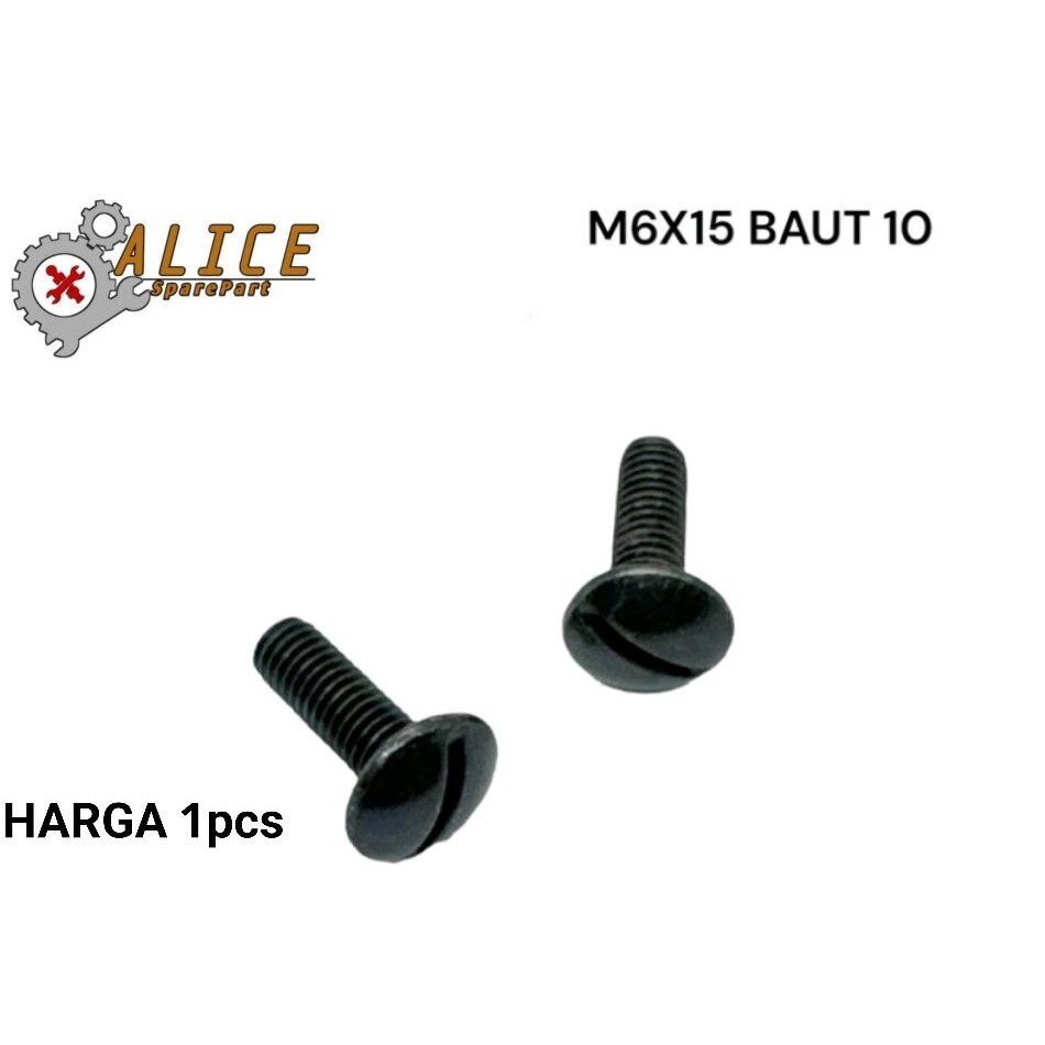 BOLT 10 SCREWDRIVER MIN BAUD M6x16 STEEL ORIGINAL UNIVERSAL