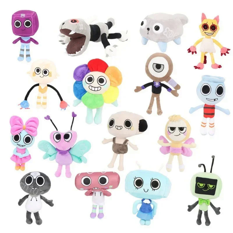 Dandy's World Plush Goob Pebble Dandys World Plushie Horror Game Soft Stuffed Cute Pillow Doll Toy F