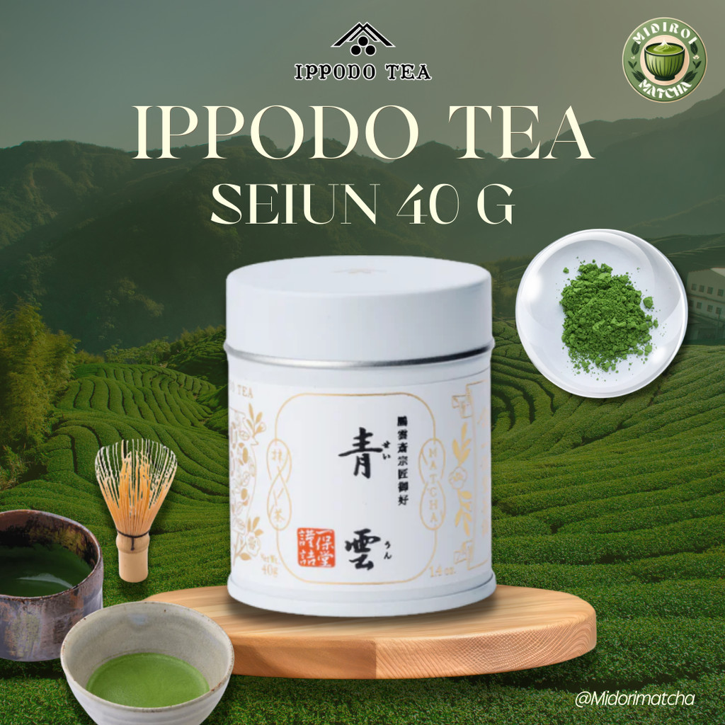 (พร้อมส่ง 24 H.) Ippodo Matcha Seiun 40g. มัทฉะเกรดพรีเมี่ยม ผงมัทฉะแท้ 100%