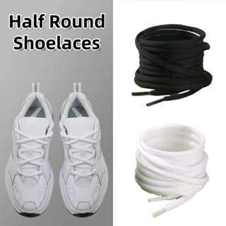 1 คู่เชือกผูกรองเท้าครึ่งวงกลมรองเท้าผ้าใบเปลี่ยนเชือกผูกรอง…