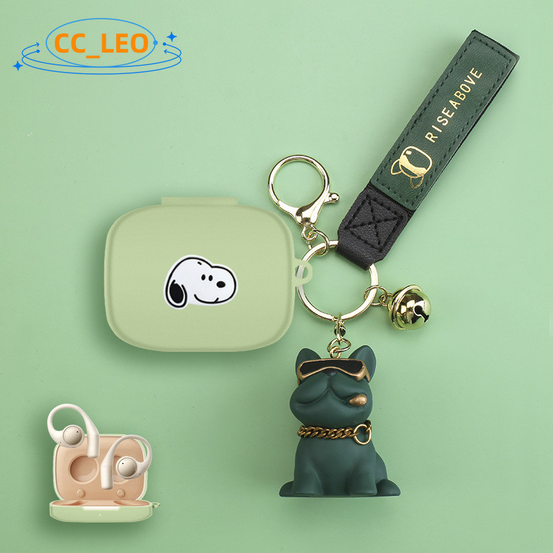 Case for Honor EarBuds Open Cute Dinosaur Pendant Cartoon Bear Keychain Honor EarBuds Open Silicone 