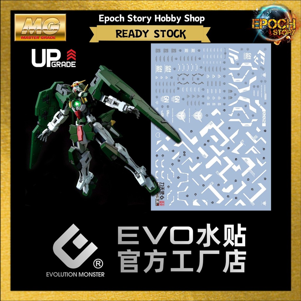 Evo Water Decal MG 1/100 Dynames Gundam (รุ่นอัพเกรด)