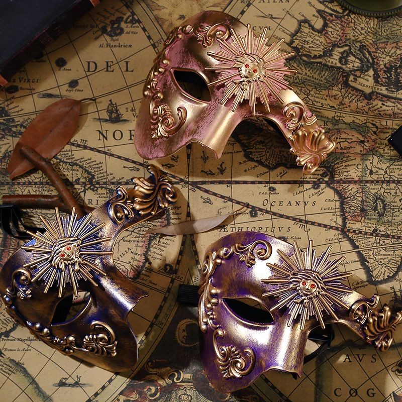 Venice Masquerade Party Mask เครื่องแต่งกาย Party ฮาโลวีน Carnival Easter Half Face Mask