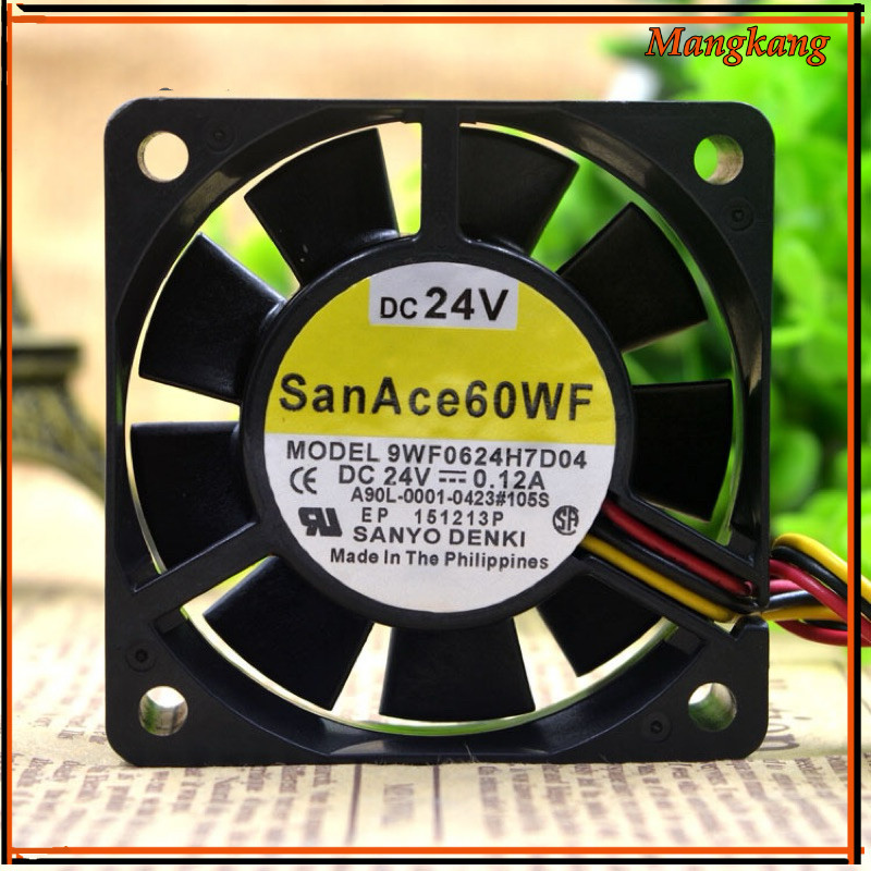 ของใหม่! พัดลม 40*40หนา 20 A90L-0001-0511/0423#105S 9WF0624H7D03/D04/D05 ไฟ24V  แจ็ค ดำ ขาว 0.12a