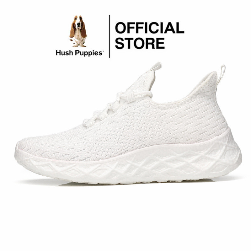 Hush Puppies รองเท้าผ้าใบลําลอง ส้นแบน สไตล์เกาหลี สําหรับผู้ชาย เหมาะกับการเล่นกีฬา ไซซ์ 45 46 47 48
