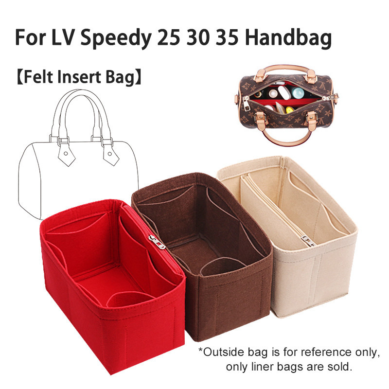 กระเป๋าเครื่องสําอาง ทรงโท้ท มีซิป สําหรับ Speedy 25 30 35