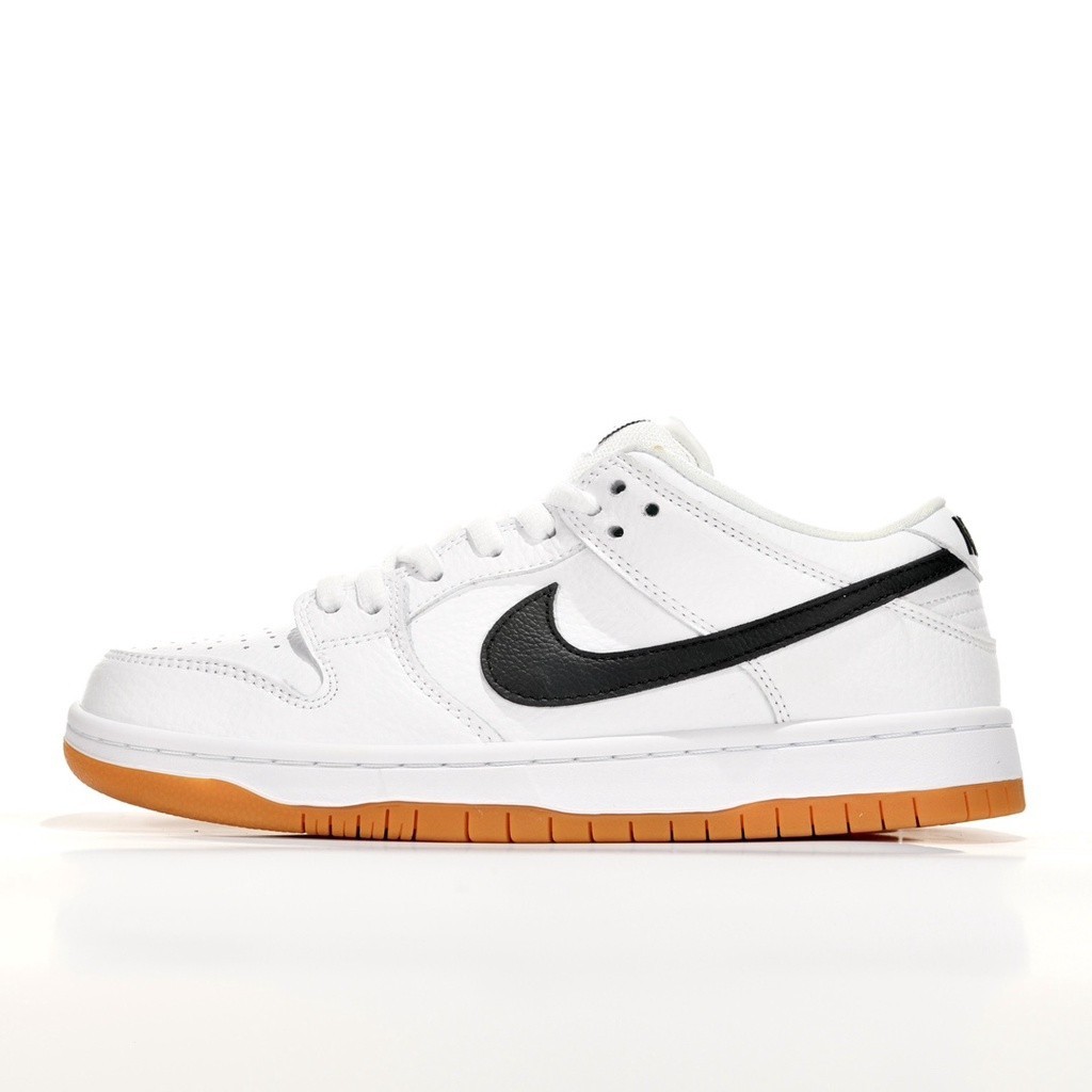 Nike SB Dunk Low PRO iso ZOOMAIR รองเท้าผ้าใบ กันลื่น สีขาว ดํา 36-45