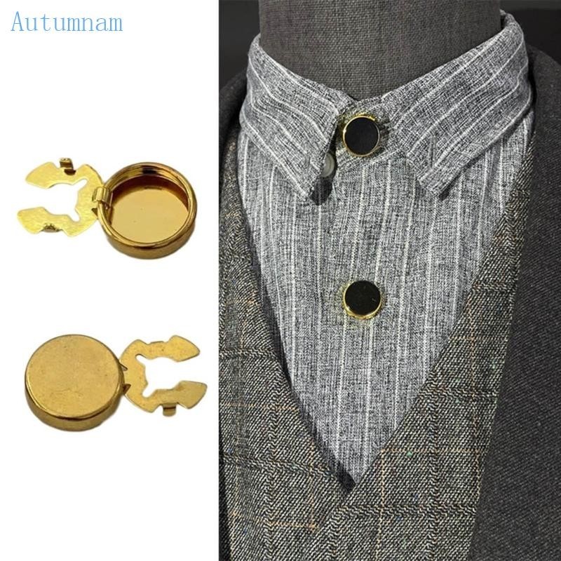 Autu ฝาครอบปุ่มกด ทองเหลืองเทียม ทรงกลม 10 ชิ้น