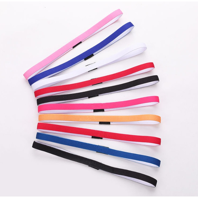 ใหม่ ที่คาดผมกันลื่น 16 มม. วิ่ง ยิม ฟิตเนส ออกกําลังกาย โยคะ กีฬา ที่คาดผมสีสันสดใส - รูปที่ 6