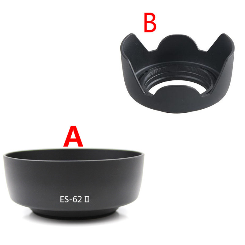 ES62II ES-62II เลนส์สําหรับ canon-EOS EF 50 มม.f/1.8 II Bayonet Mount เลนส์ฮูดสามารถพูดย้อนกลับได้