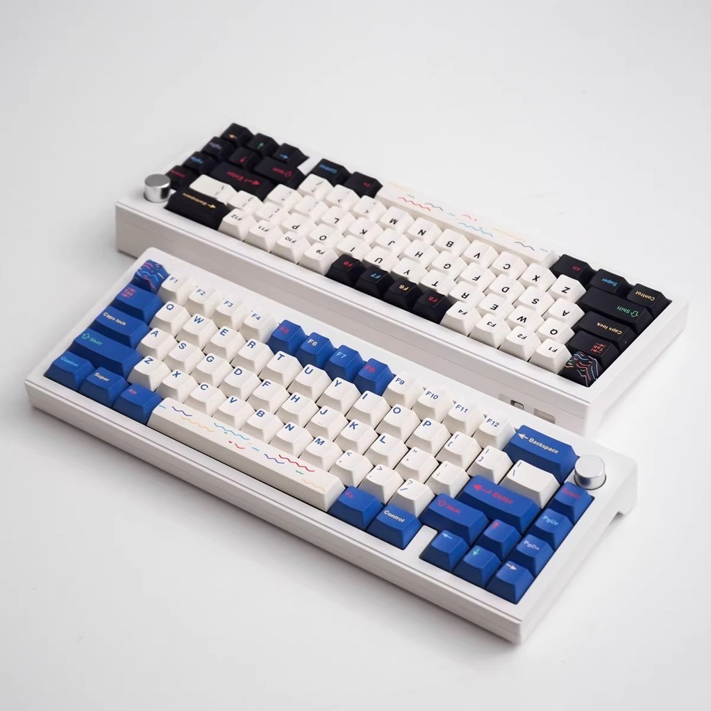 ชุดปุ่มกดคีย์บอร์ด EMO Cherry Profile PBT 129 คีย์ สําหรับคีย์บอร์ด 61 64 87 104 108 Cherry Mx