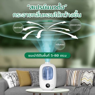 เครื่องฟอกอากาศอโรมา สเปรย์น้ําหอมปรับอากาศอัตโนมัติ สําหรับบ้าน ห้องนั่งเล่น น้ํามันหอมระเหย เครื่องฟอกอากาศอโรมา