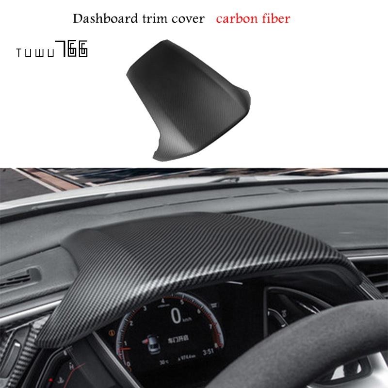 [tuwu766] ฝาครอบคอนโซลกลางพวงมาลัยรถยนต์ คาร์บอนไฟเบอร์ สําหรับ Honda Civic 10Th